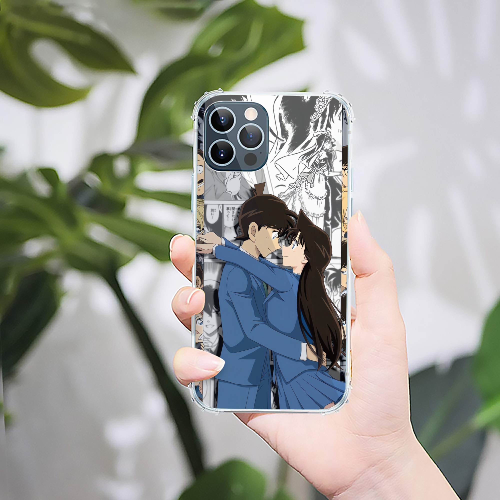 （画像用） 名探偵コナン Detective Conan 【iPhone 12シリーズ対応】透明スマホケース（クリアソフトケース）
